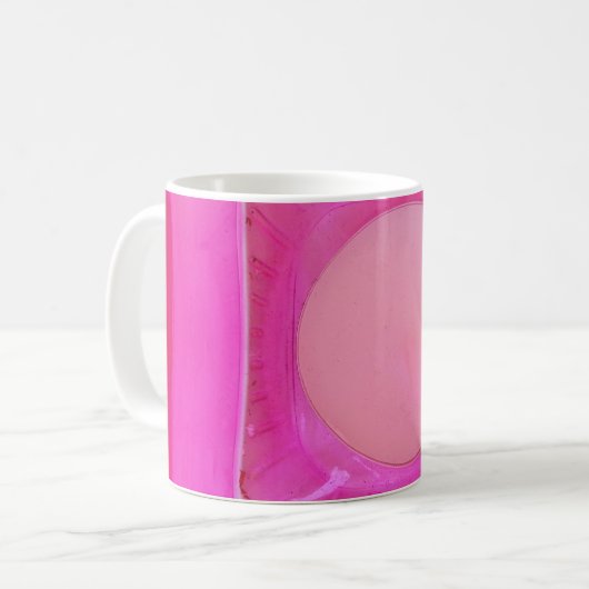 Kaars, lichtroze liefdeskaarslicht koffiemok (Voorkant links)