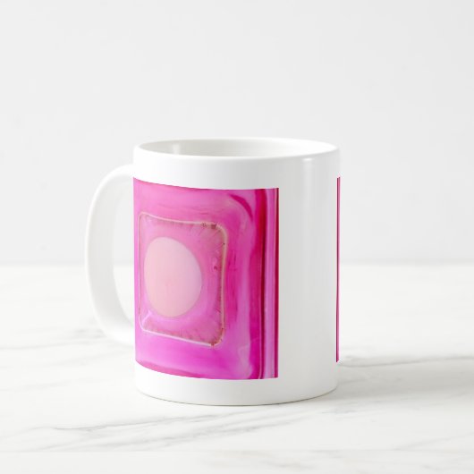 Kaars, lichtroze liefdeskaarslicht koffiemok (Voorkant links)