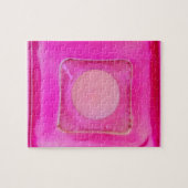 Kaars, lichtroze liefdeskaarslicht legpuzzel (Horizontaal)