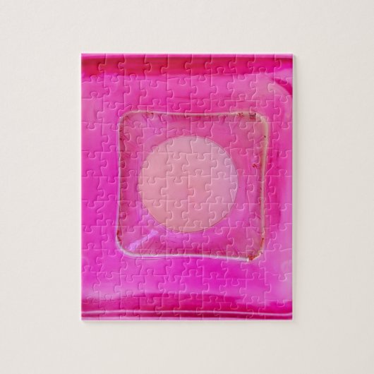 Kaars, lichtroze liefdeskaarslicht legpuzzel (Verticaal)