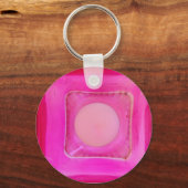 Kaars, lichtroze liefdeskaarslicht sleutelhanger (Voorkant)