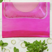 Kaars, lichtroze liefdeskaarslicht theedoek (Gevouwen)