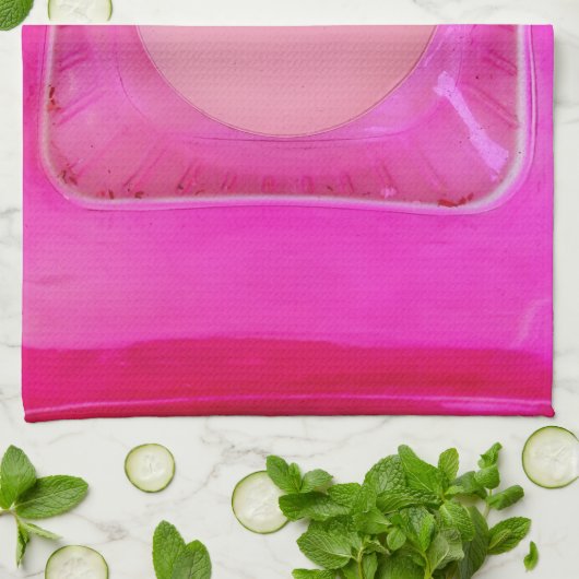 Kaars, lichtroze liefdeskaarslicht theedoek (Gevouwen)