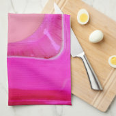 Kaars, lichtroze liefdeskaarslicht theedoek (Quarter Fold)