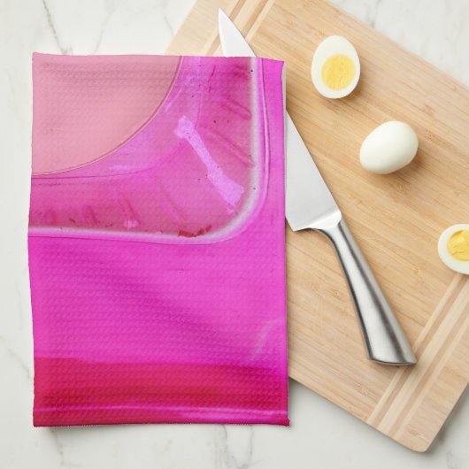 Kaars, lichtroze liefdeskaarslicht theedoek (Quarter Fold)