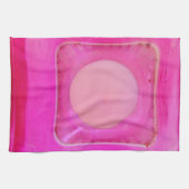 Kaars, lichtroze liefdeskaarslicht theedoek (Horizontaal)