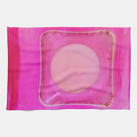 Kaars, lichtroze liefdeskaarslicht theedoek (Horizontaal)