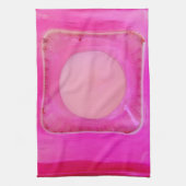 Kaars, lichtroze liefdeskaarslicht theedoek (Verticaal)