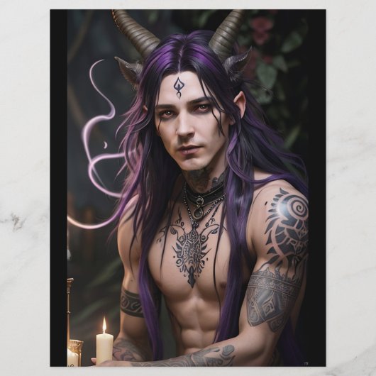 Kaars Magische dubbele print (Achterkant)