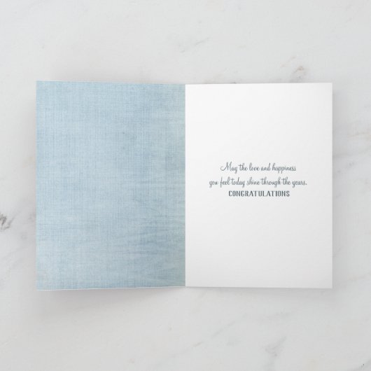 Kaars met een blauwe kaars kaart (Binnen)