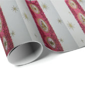 kaars met glitter cadeaupapier (Rol Hoek)