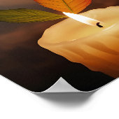 Kaars met hart poster (Hoek)