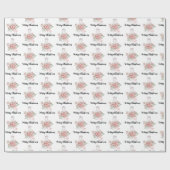 Kaars met insettiestriem- en omslagpapier cadeaupapier (Vlak)