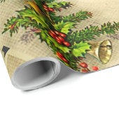  kaars met kaars voor feestdagen cadeaupapier (Rol Hoek)