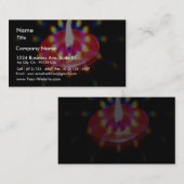 Kaars met speciale lichten visitekaartje (Voorkant / Achterkant)