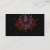 Kaars met speciale lichten visitekaartje (Achterkant)