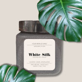 Kaars modern beige product verpakking label