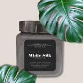 Kaars modern zwart product verpakkingslabel vierkante sticker