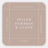 Kaars Product Label Sticker Handgemaakte Zakelijke (Voorkant)