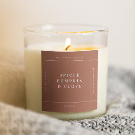 Kaars Product Label Sticker Handgemaakte Zakelijke