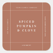 Kaars Product Label Sticker Handgemaakte Zakelijke (Voorkant)