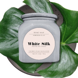 Kaars product verpakking blush roze label