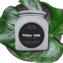 Kaars product verpakking zwart label