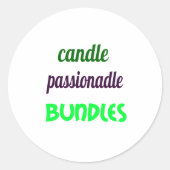 kaars ronde sticker (Voorkant)