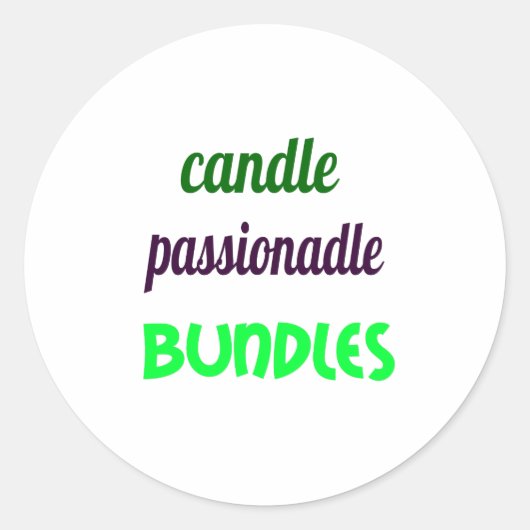 kaars ronde sticker (Voorkant)