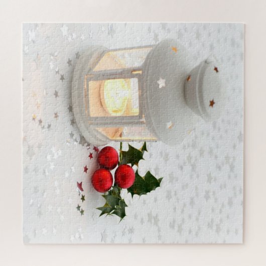 Kaars, sterren, feestdag legpuzzel (Horizontaal)