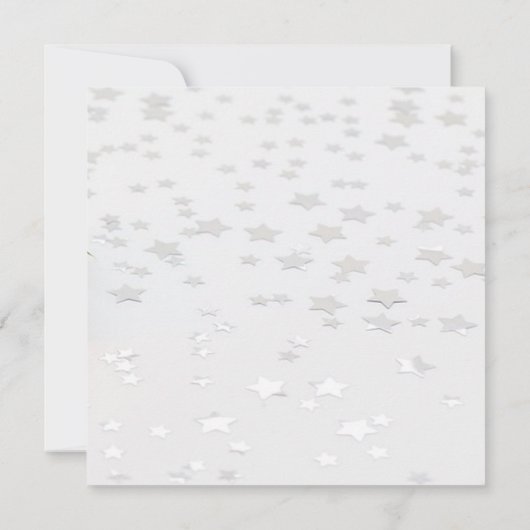 Kaars, Sterren kerstfeest Kaart (Achterkant)