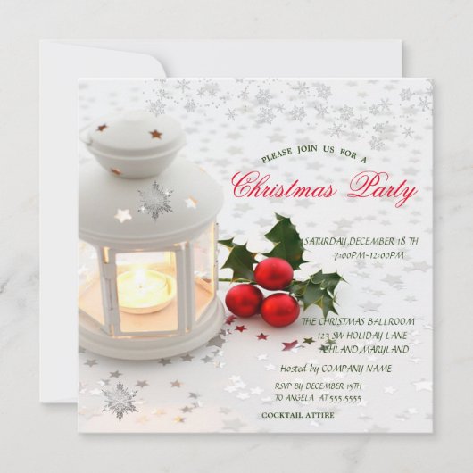 Kaars, Sterren kerstfeest Kaart (Voorkant)