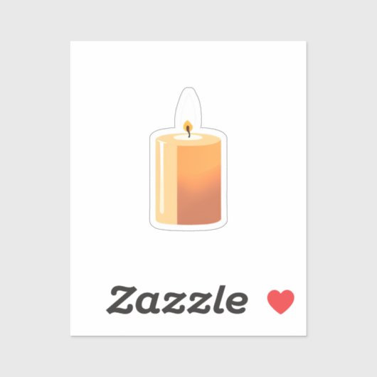 Kaars Sticker (Vel)