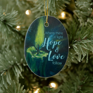 "Kaars van Aanmoediging" Keramisch Ornament