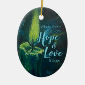 "Kaars van Aanmoediging" Keramisch Ornament (Voorkant)