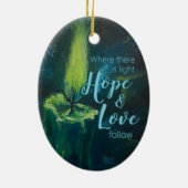 "Kaars van Aanmoediging" Keramisch Ornament (Achterkant)