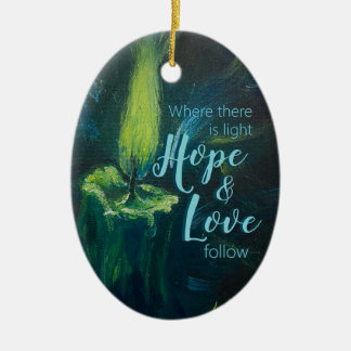 "Kaars van Aanmoediging" Keramisch Ornament