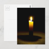 Kaars, vlam. briefkaart (Voorkant / Achterkant)