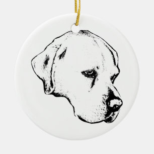 Kaars-zijprofiel gratie keramisch ornament