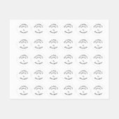 Kaarsbedrijf voeg de website van het naambedrijf e labels (Vel)