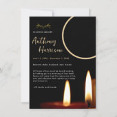 kaarsen aangepaste foto begrafenis sympathie (Voorkant)