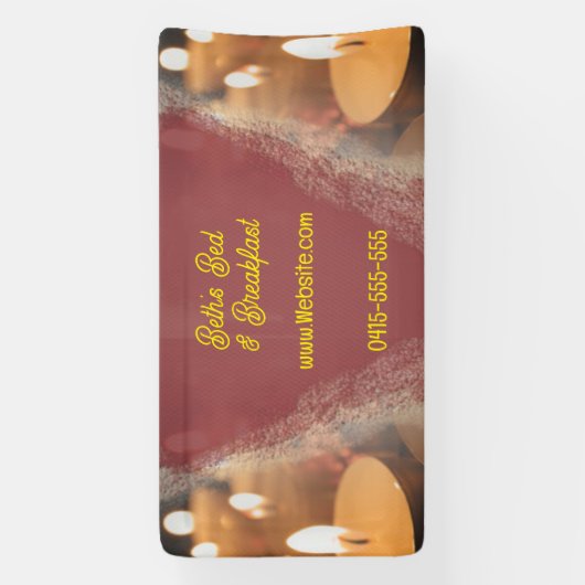 Kaarsen Aangepaste naam Banner Signaal (Verticaal)