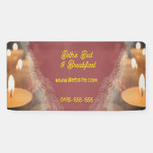 Kaarsen Aangepaste naam Banner Signaal (Horizontaal)