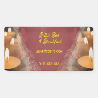 Kaarsen Aangepaste naam Banner Signaal