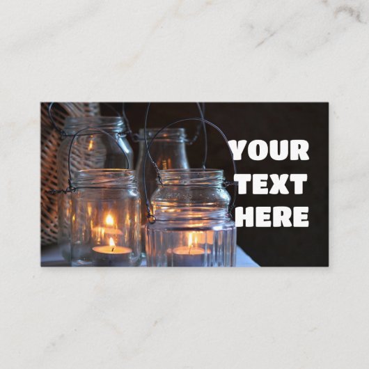 KAARSEN AANGEPASTE VISITEKAARTJES (Voorkant)