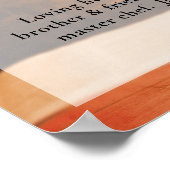 Kaarsen Bijbel Fier leven Foto Uitvaart Poster (Hoek)