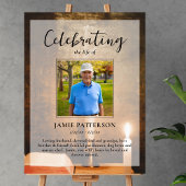 Kaarsen Bijbel Fier leven Foto Uitvaart Poster