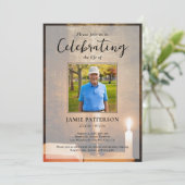 Kaarsen Bijbel Fijding van het Leven Foto Rouwplec Kaart (Staand voorkant)