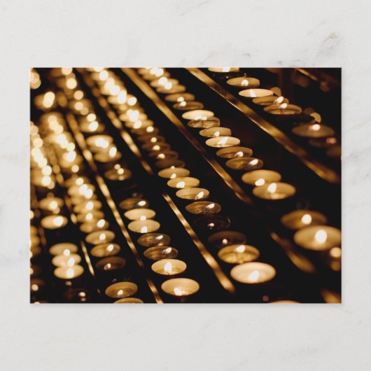 kaarsen briefkaart (Voorkant)