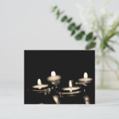 kaarsen briefkaart (Staand voorkant)